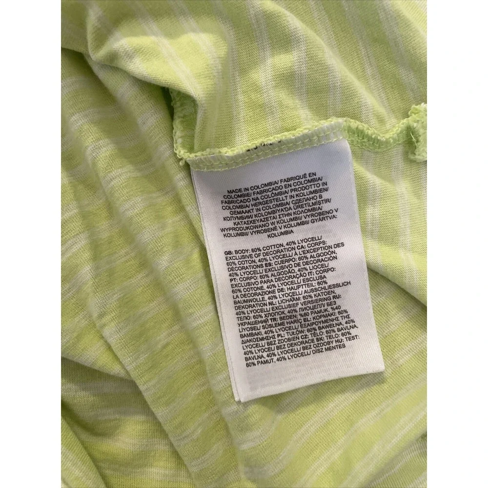 The North Face Polo Shirt Men's Large Striped Breathable Athletic Comfort Yellow
